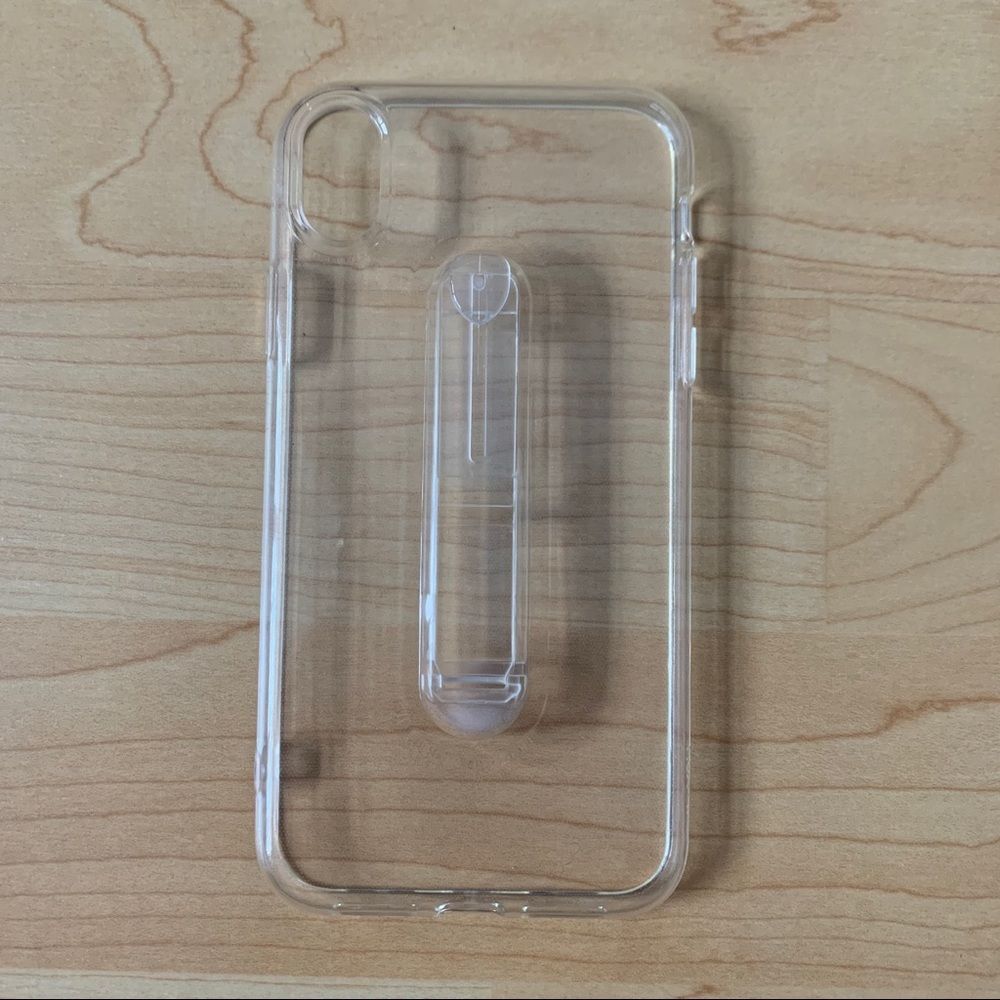 Clear iPhone XR Phone Case with Finger Loop